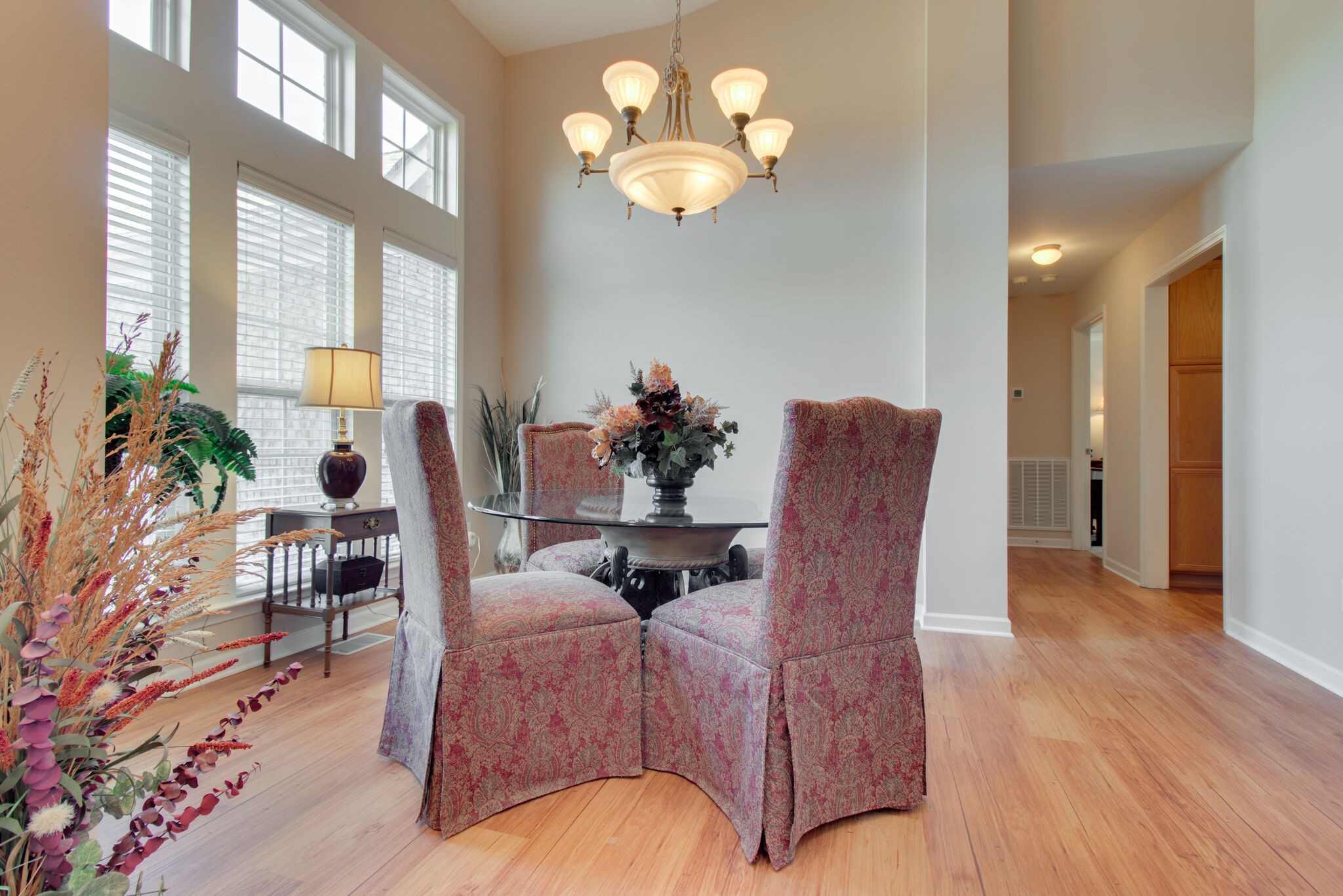 760 Greenvale Road Milton, TN 37118 - Photo 6 of 31 a living room with furniture chandelier and a large window