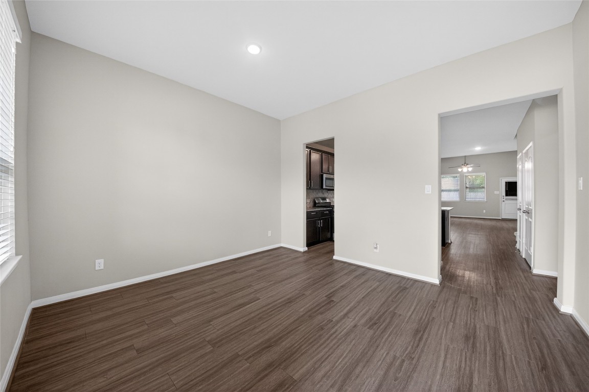 2518 Cold River Drive Humble, TX 77396 - Photo 15 of 35 a view of empty room with wooden floor