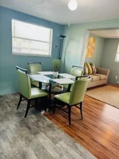 a view of a workspace with furniture