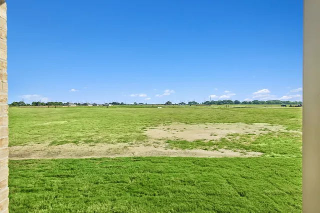 a view of an ocean from a yard