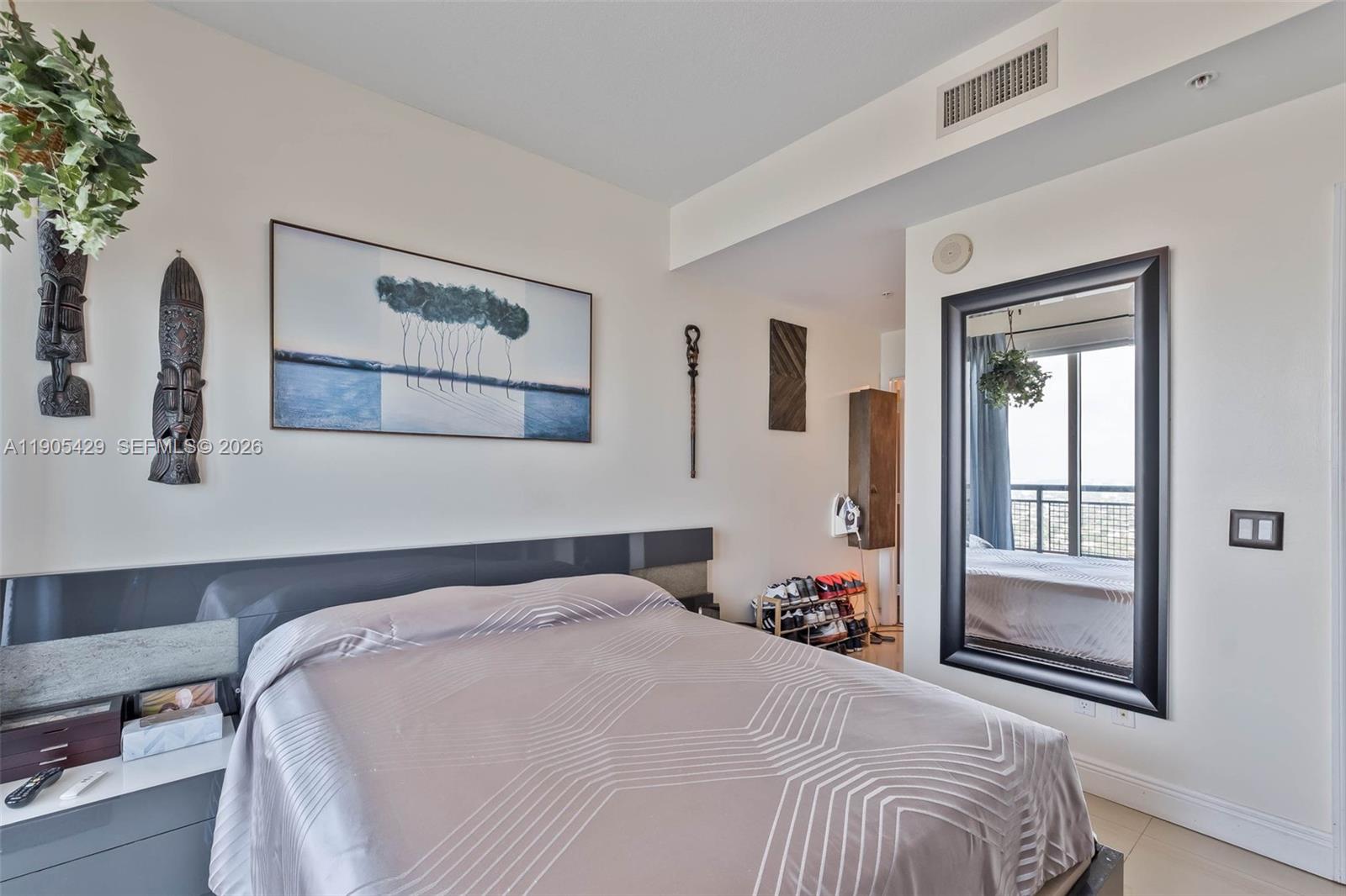 60 Southwest 13th Street, Unit 3401 Miami, FL 33130 - Photo 19 of 42 Two bedrooms upstairs. Two balconies, one above the other.