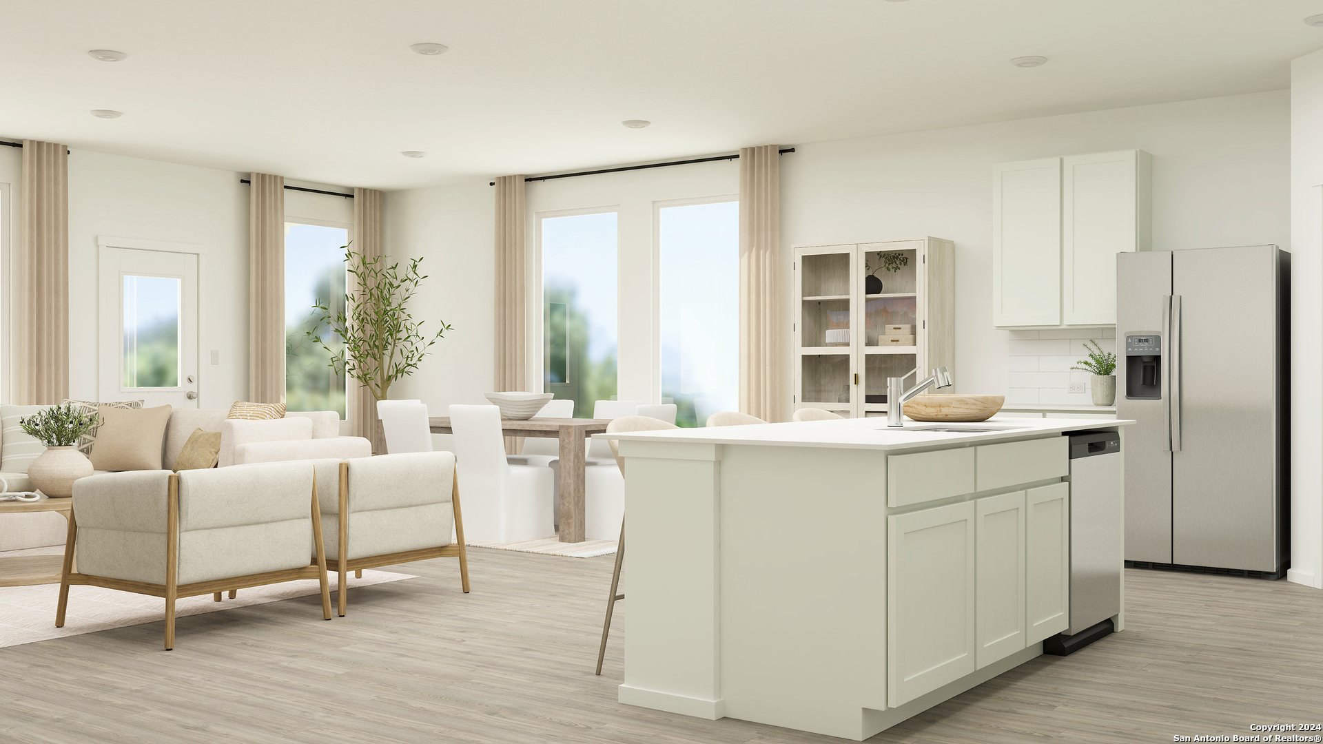 10702 Ysasmendi Ridge San Antonio, TX 78221 - Photo 24 of 33 a living room with furniture and large windows