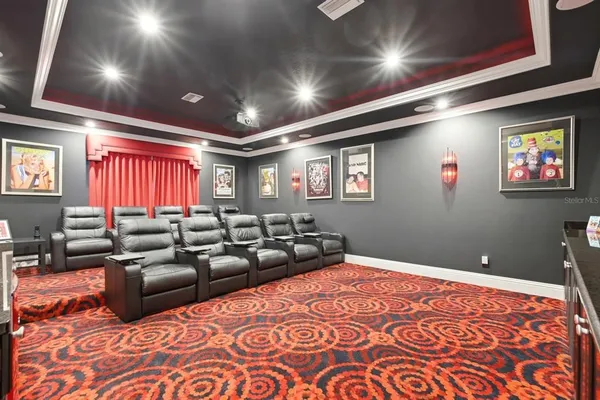 an aerial view of a city with lake view