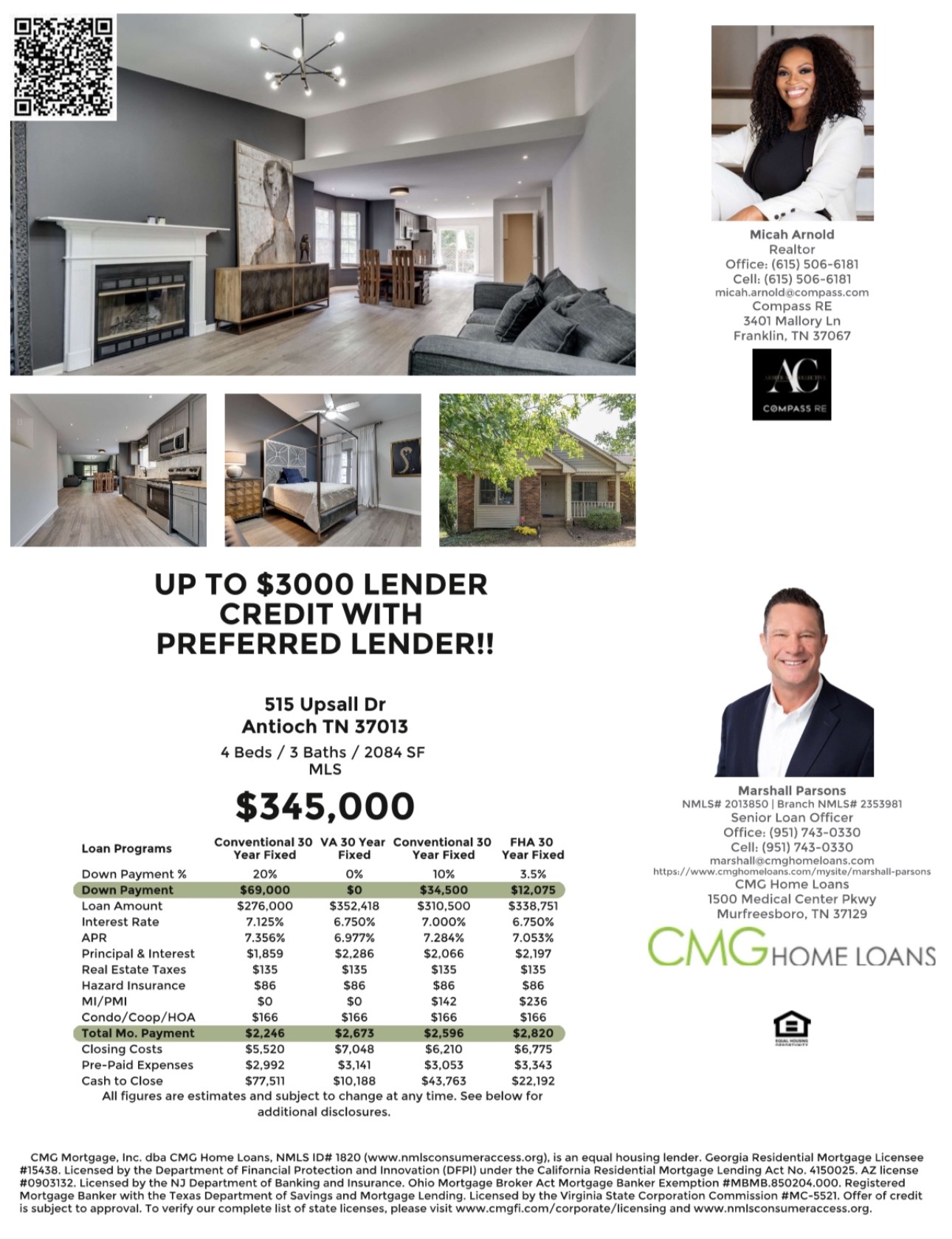 515 Upsall Drive Antioch, TN 37013 - Photo 30 of 31 a picture of a floor plan