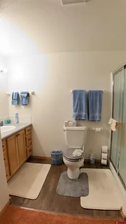 a room with furniture and gym equipment