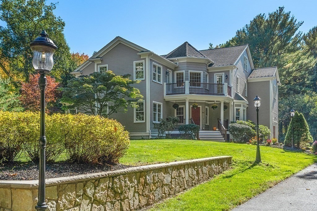 102 Claybrook Road Dover, MA 02030 - Photo 2 of 42 a view of a house with a yard balcony and a small yard