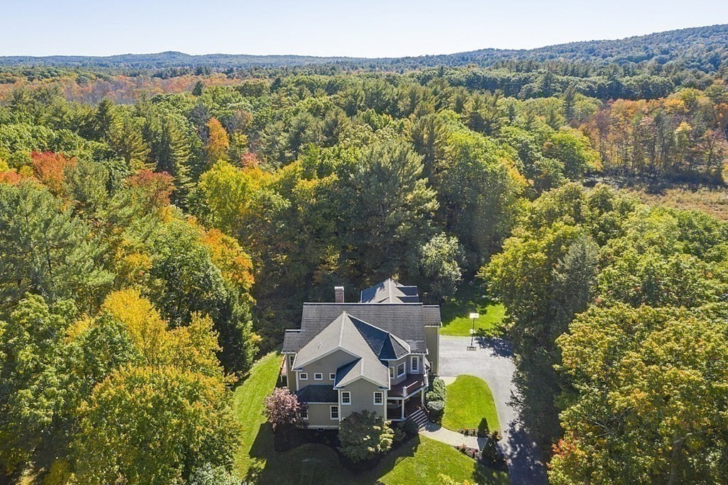 102 Claybrook Road Dover, MA 02030 - Photo 39 of 42 an aerial view of a house with a yard