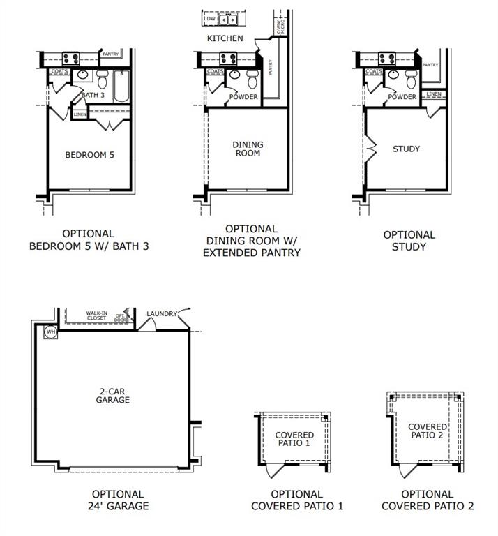 1036 Pineview Lane Crowley, TX 76036 - Photo 4 of 4 Hunters Ridge-2844-Floorplan Options