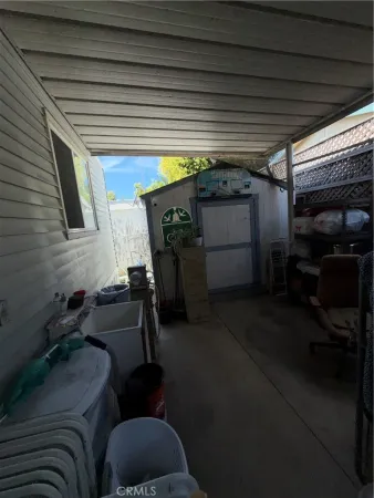 a view of storage and utility room