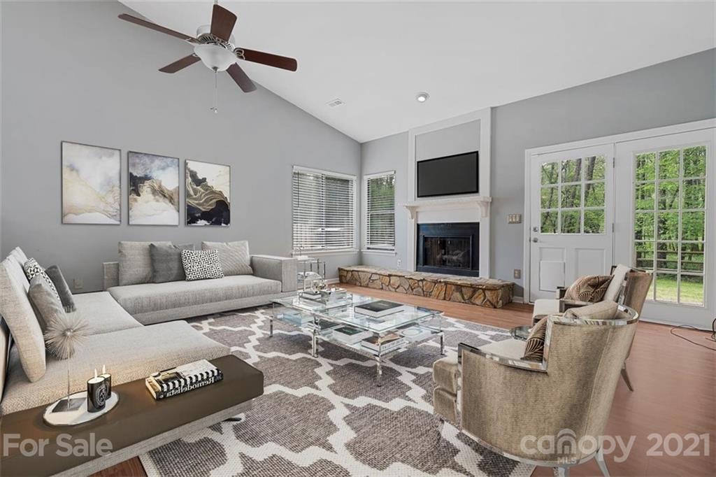 8508 Rittenhouse Circle Charlotte, NC 28270 - Photo 11 of 44 a living room with furniture and a fireplace