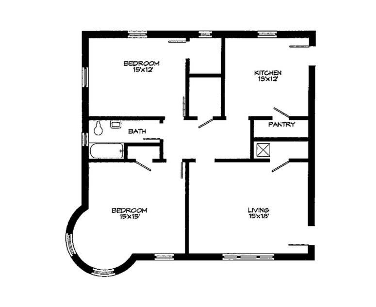 1116 Poplar Avenue, Unit 3 Memphis, TN 38105 - Photo 25 of 25 View of home floor plan
