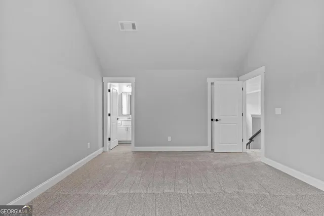 a view of an empty room