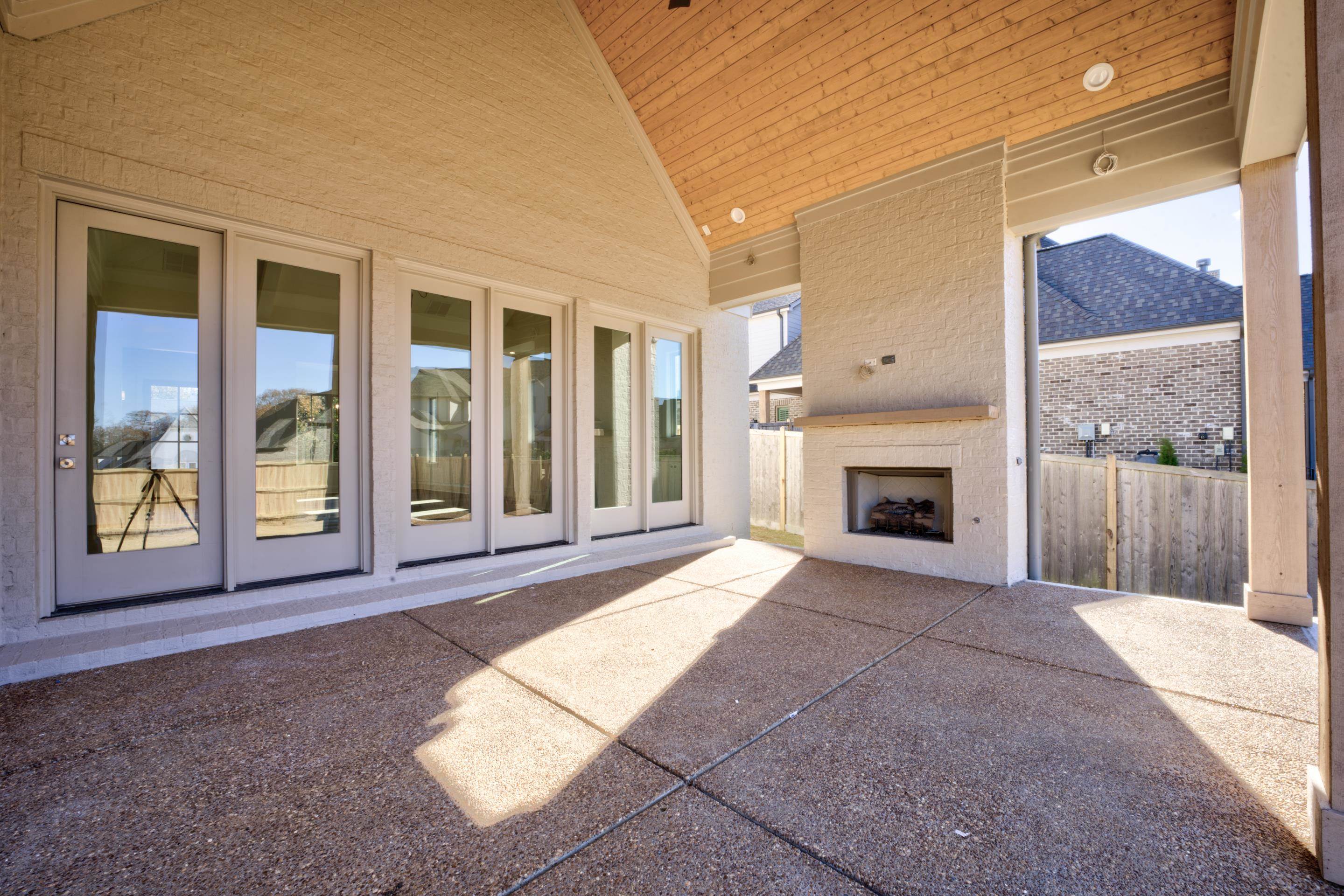3329 Bailey Station Road Collierville, TN 38017 - Photo 28 of 31 View of patio / terrace with a large fireplace