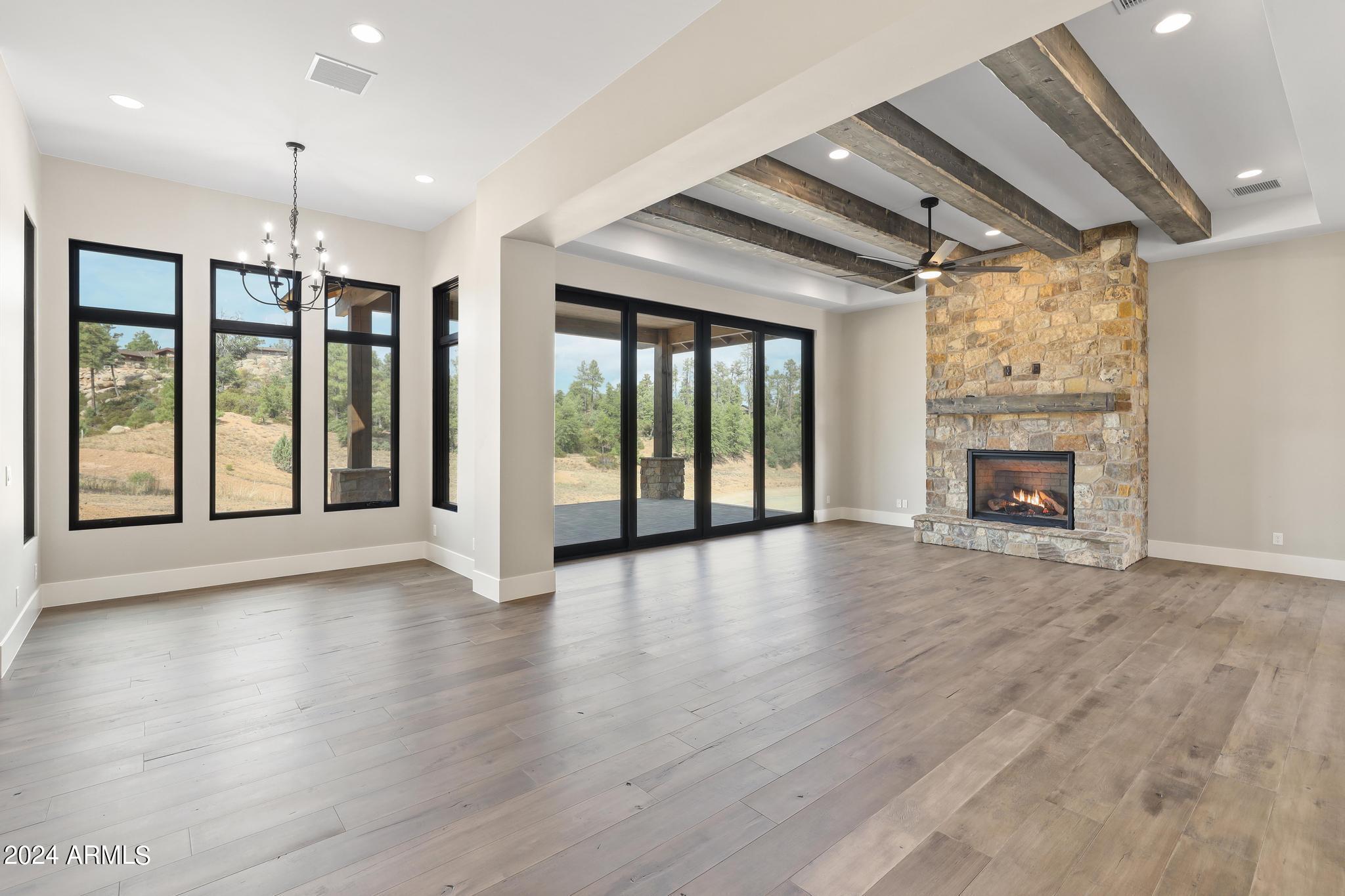 1804 East Senna Point Payson, AZ 85541 - Photo 16 of 67 Beautiful Beamed Ceiling And Floor to Ce