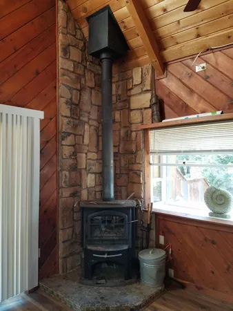 a view of sitting area in front of house