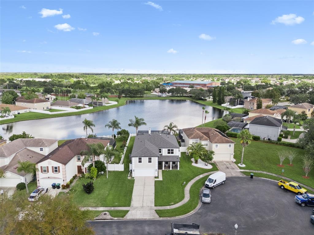 1411 Clarks Summit Court Orlando, FL 32828 - Photo 43 of 50 an aerial view of lake residential house with outdoor space and seating