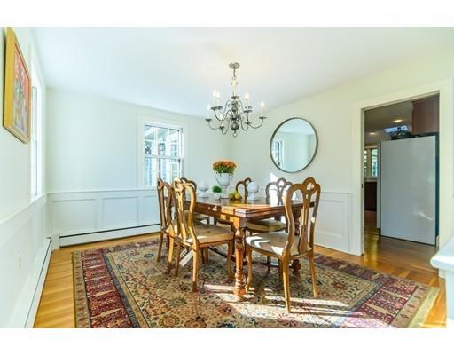 25 Maple Avenue Boxford, MA 01921 - Photo 17 of 36 a view of a dining room with furniture and chandelier