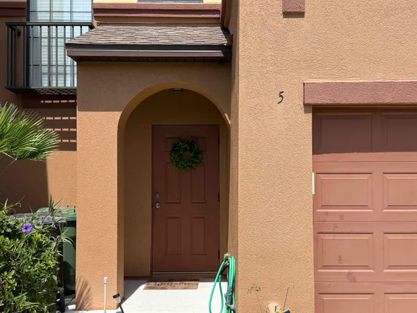 a brick house with a small space