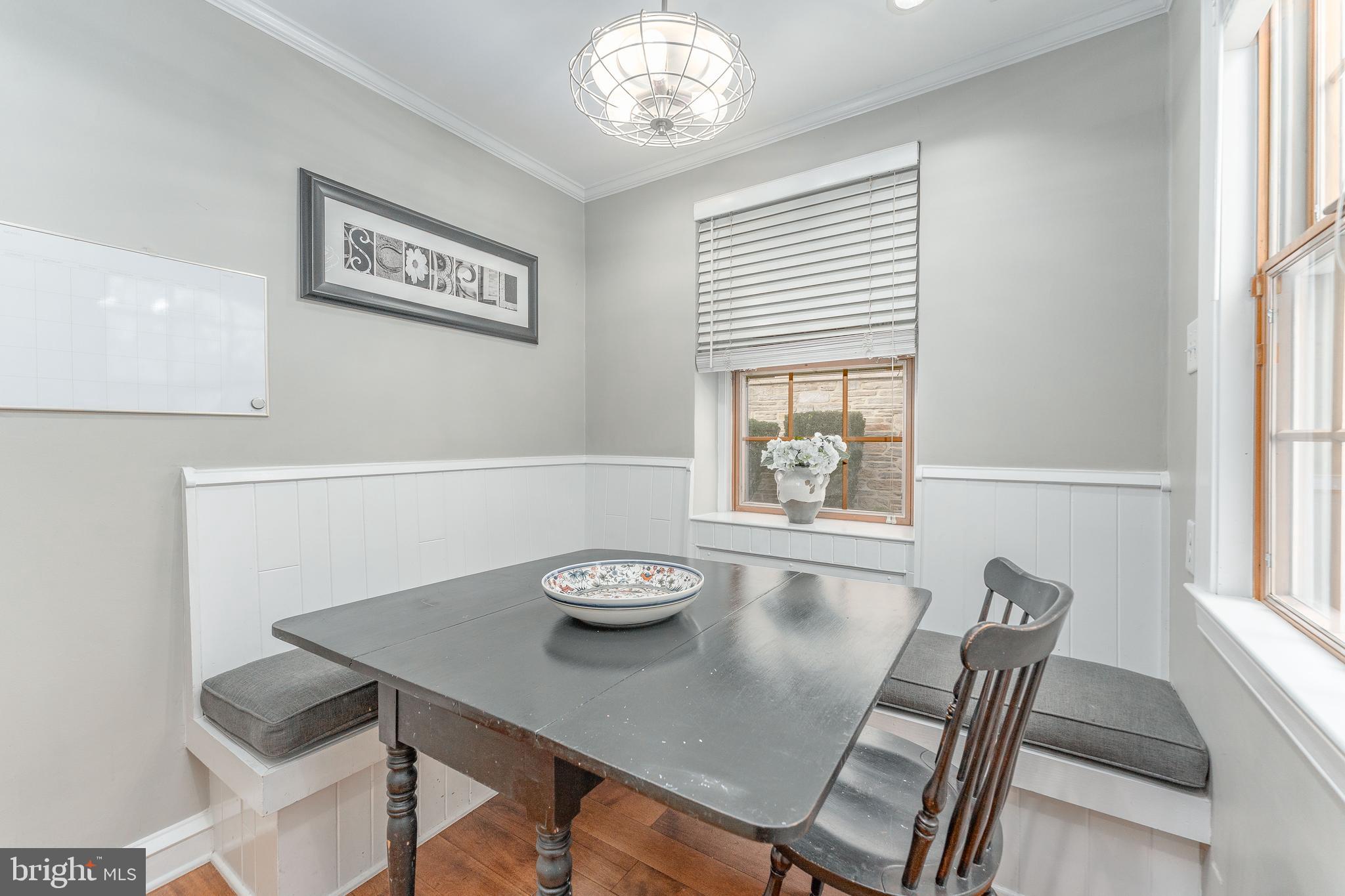 111 Harrogate Road Wynnewood, PA 19096 - Photo 26 of 60 a view of a dining room with furniture window and outside view