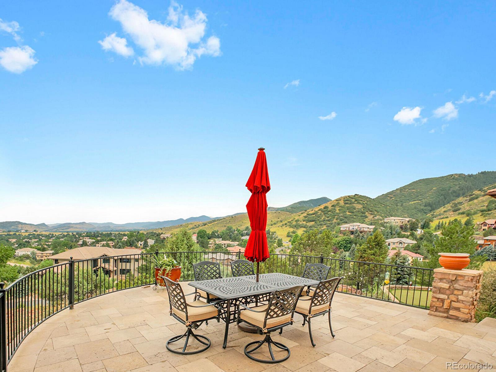 16285 Sandstone Drive Morrison, CO 80465 - Photo 15 of 47 a view of a outdoor sitting area with furniture