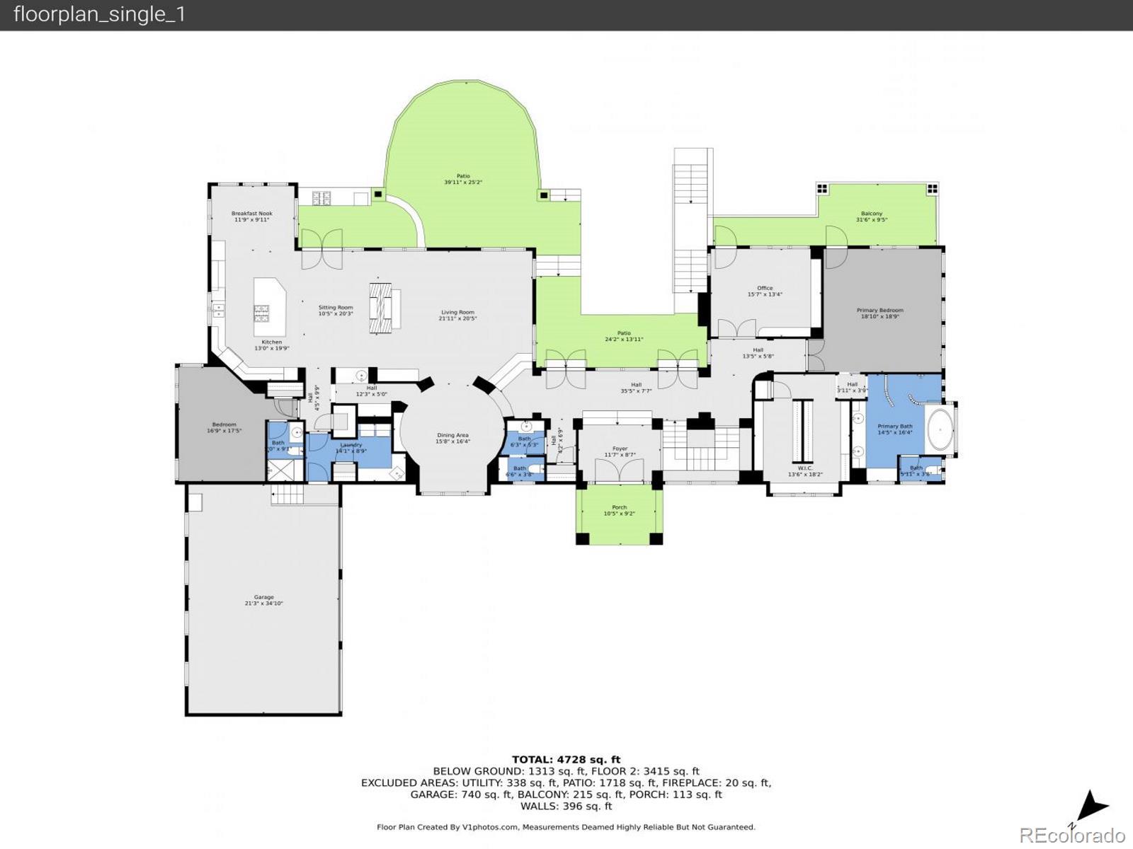 16285 Sandstone Drive Morrison, CO 80465 - Photo 45 of 47 a picture of floor plan