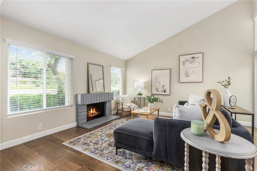 249 Mountain Court Brea, CA 92821 - Photo 2 of 37 a living room with furniture and a fireplace