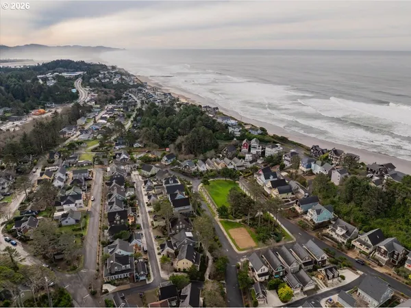 a view of city and ocean