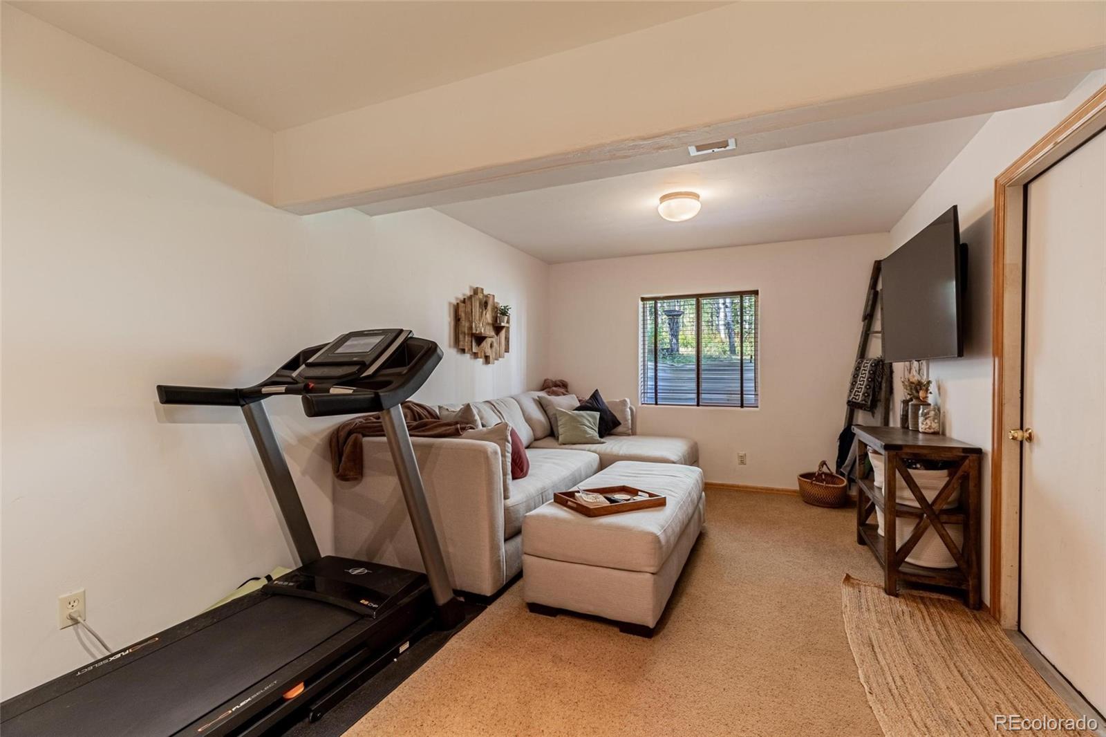 58165 Jupiter Place Clark, CO 80428 - Photo 22 of 34 a room with gym equipment and a window