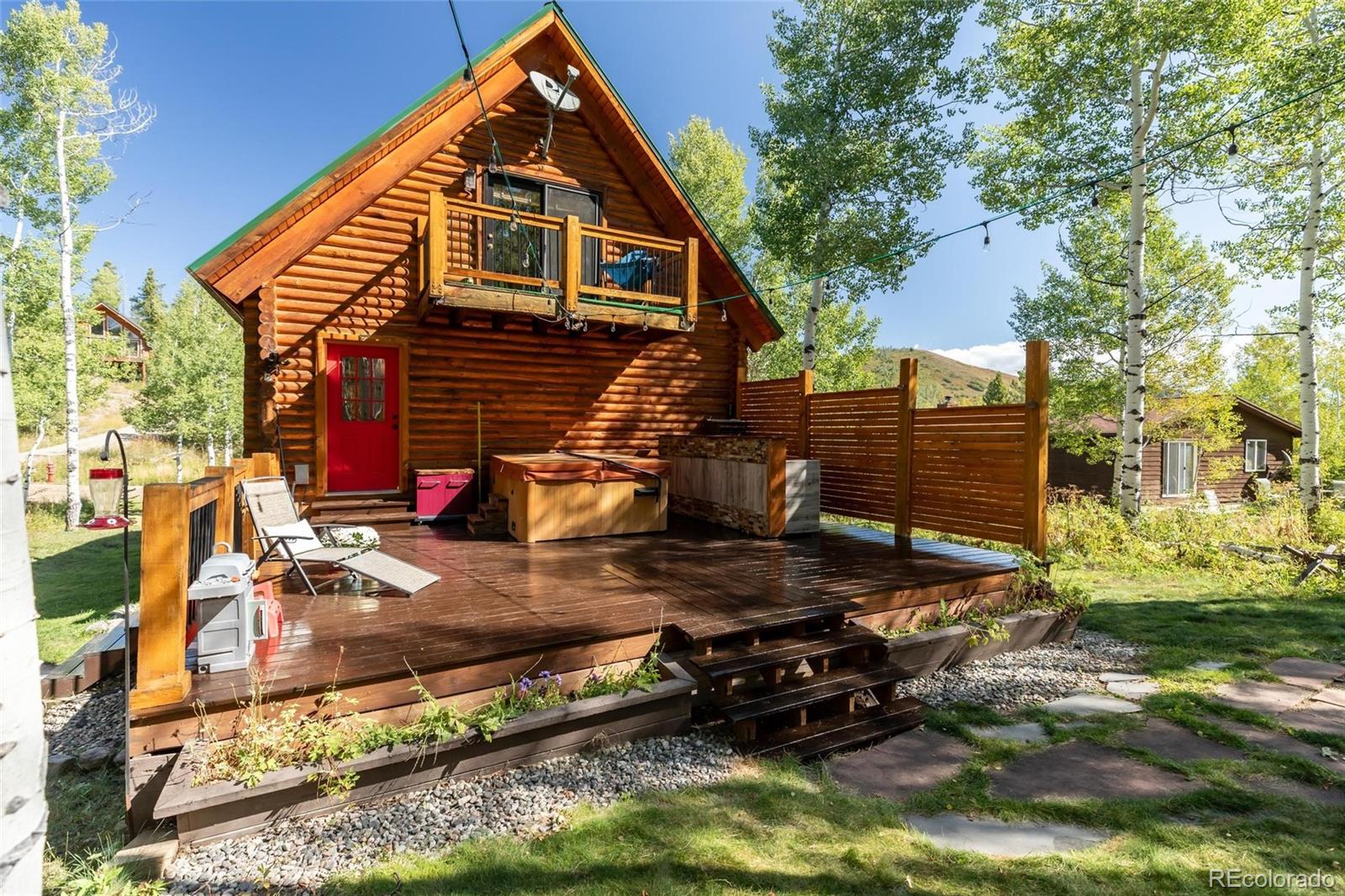 58165 Jupiter Place Clark, CO 80428 - Photo 26 of 34 a view of a house with backyard