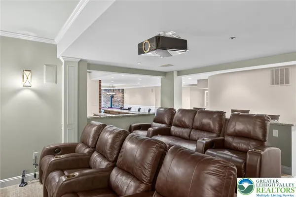 a room with gym equipment and a large window
