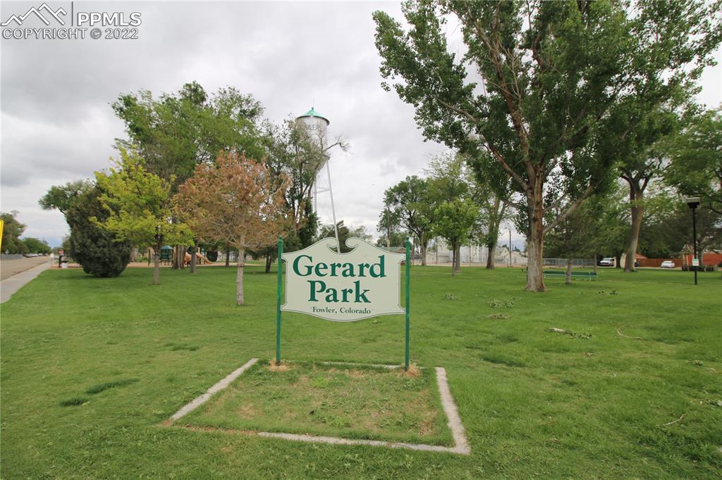 604 South Main Street Fowler, CO 81039 - Photo 49 of 50 a sign board with tall trees