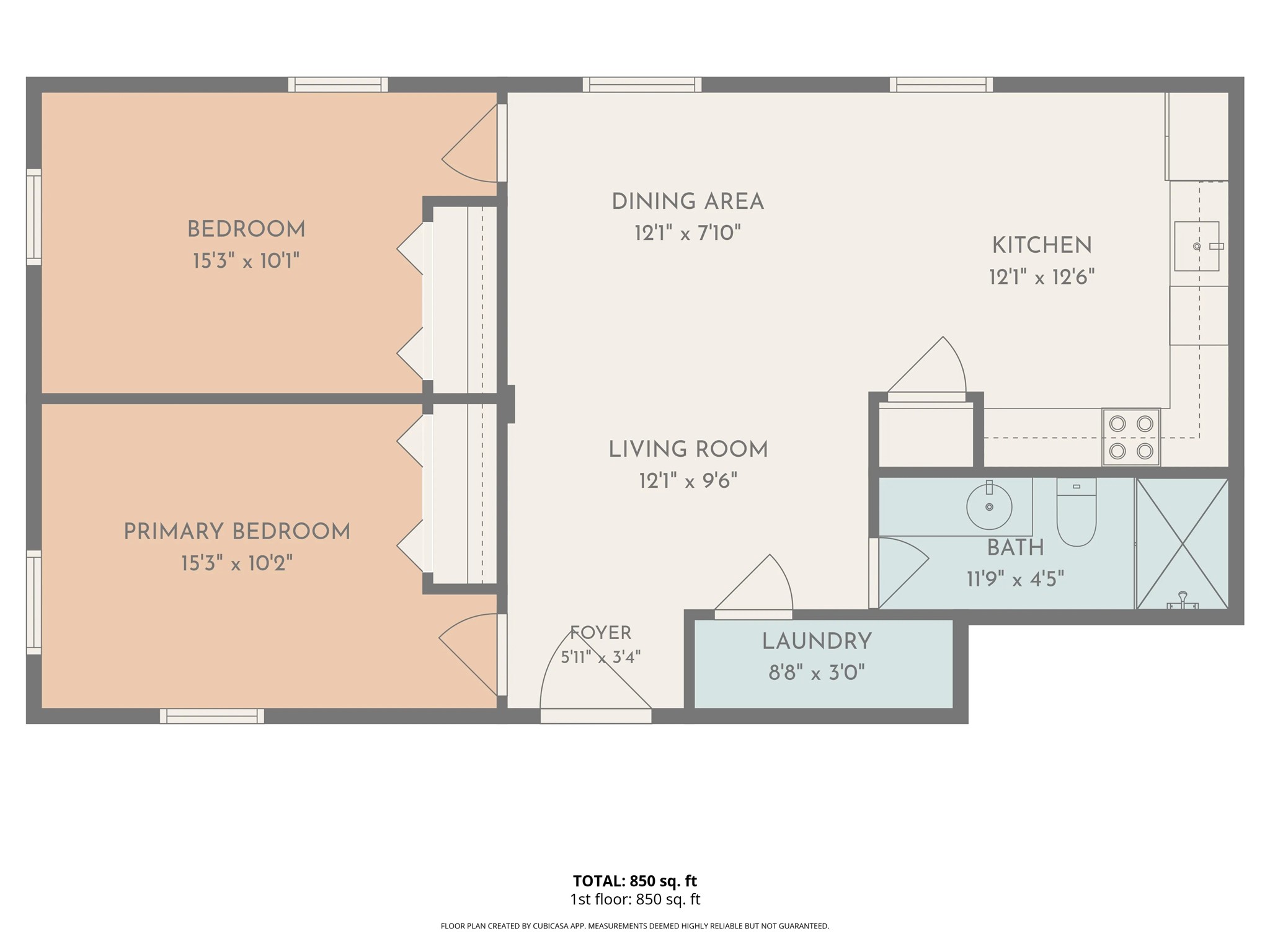 Undisclosed Address Austin, TX 78751 - Photo 17 of 20 Unit 2 - Fourplex Floor Plan Individual Unit