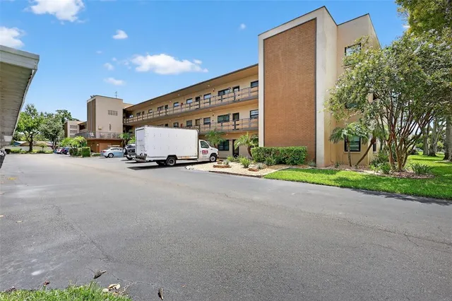 a car parked in a parking lot