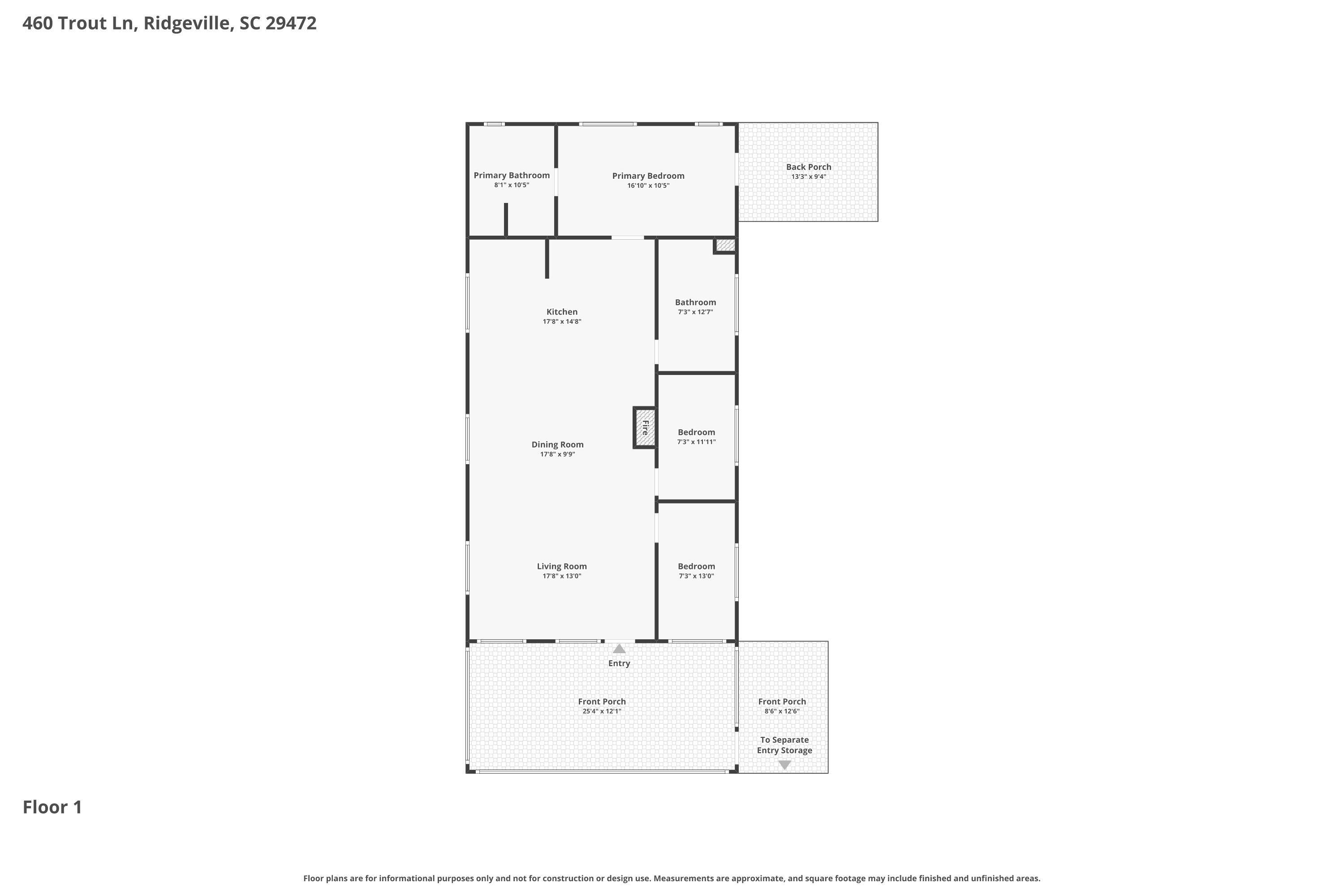 460 Trout Lane Ridgeville, SC 29472 - Photo 77 of 77 Floor Plan