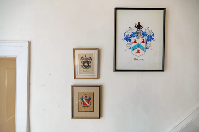 with wall painting on the wall with a painting on the wall