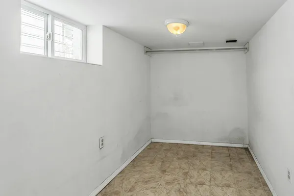 a view of a room with an empty space