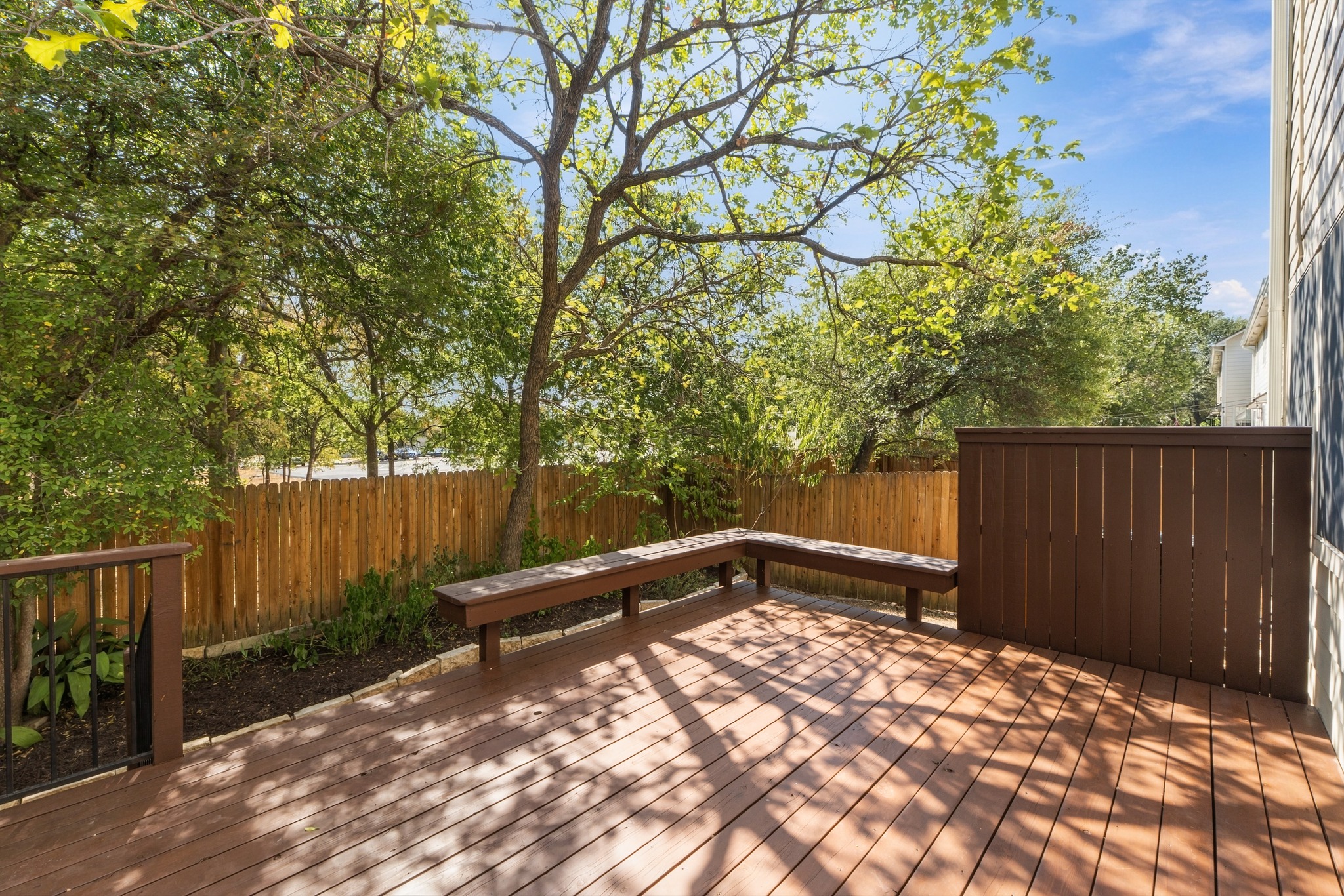 4508 Duval Road, Unit 604 Austin, TX 78727 - Photo 23 of 34 Head outside to your private wood deck, an ideal spot for outdoor dining, grilling, or lounging