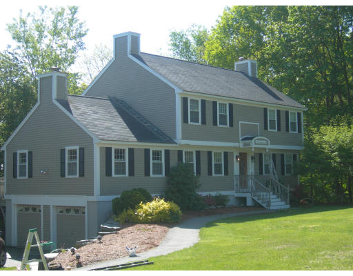 a aerial view of a house