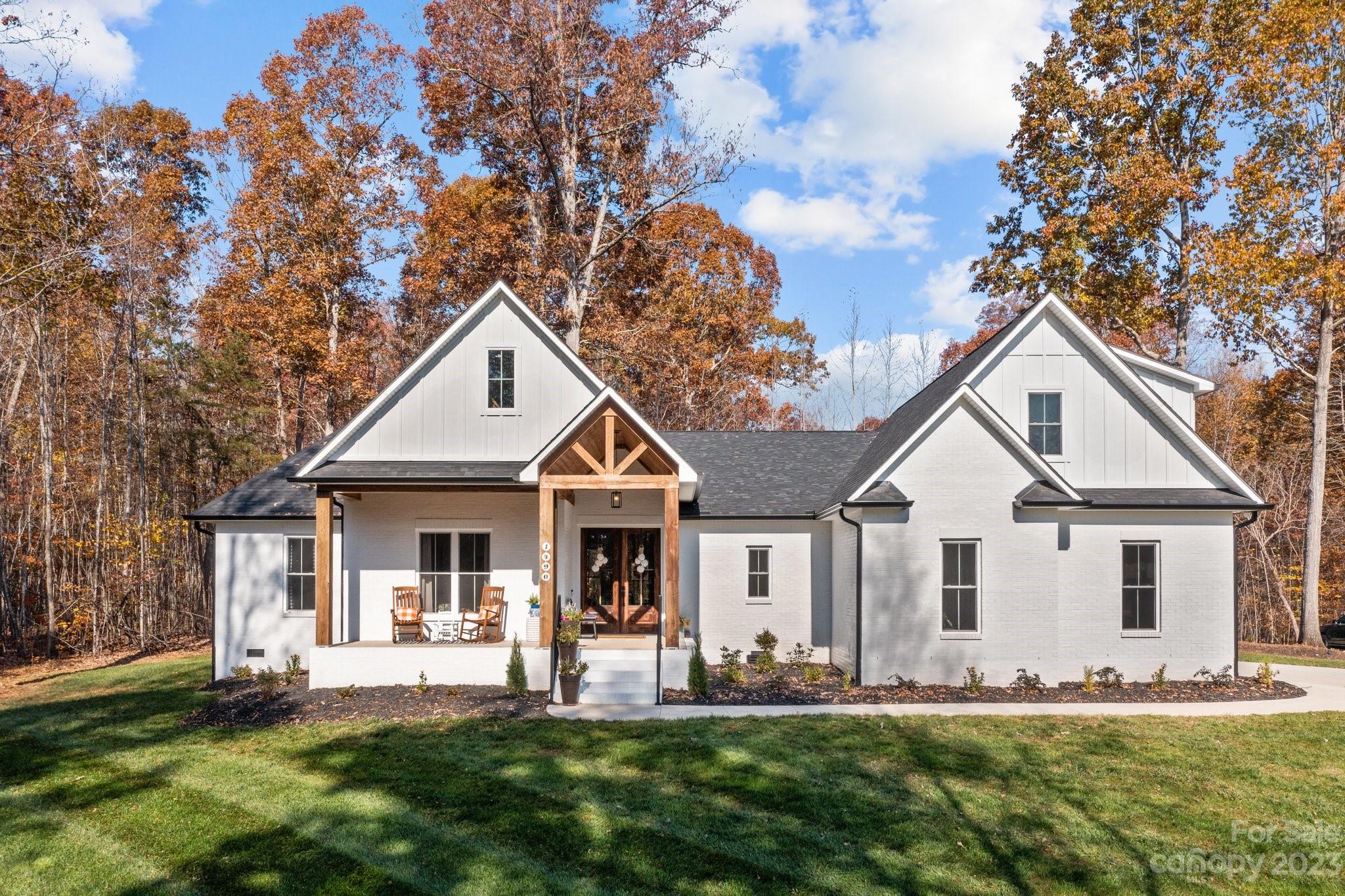 1490 Agner Road Salisbury, NC 28146 - Photo 1 of 47 a front view of a house with a yard