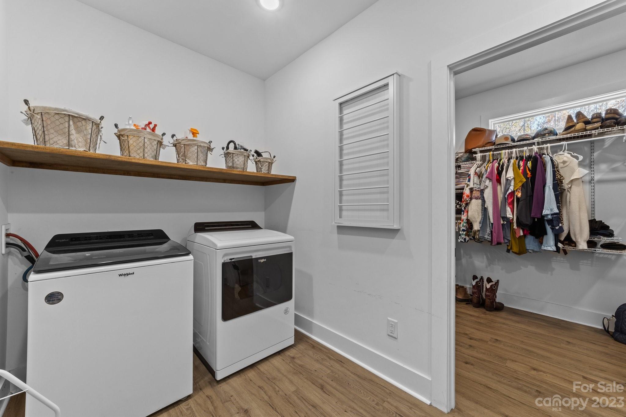 1490 Agner Road Salisbury, NC 28146 - Photo 26 of 47 a view of a storage and utility room with wooden floor