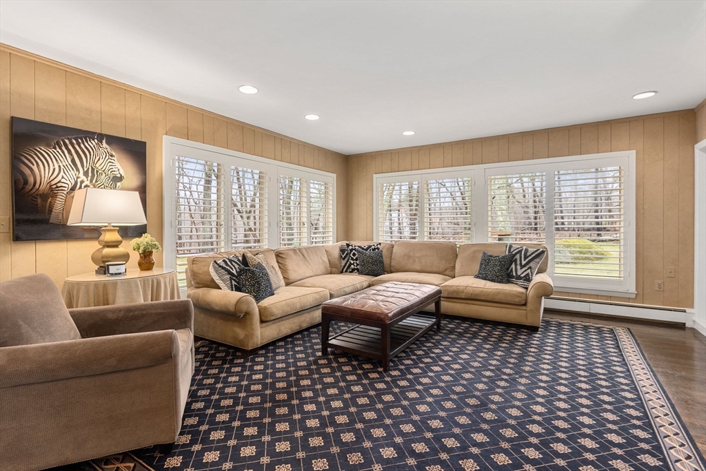 21 Gail Road Weston, MA 02493 - Photo 18 of 37 a living room with furniture and a large window
