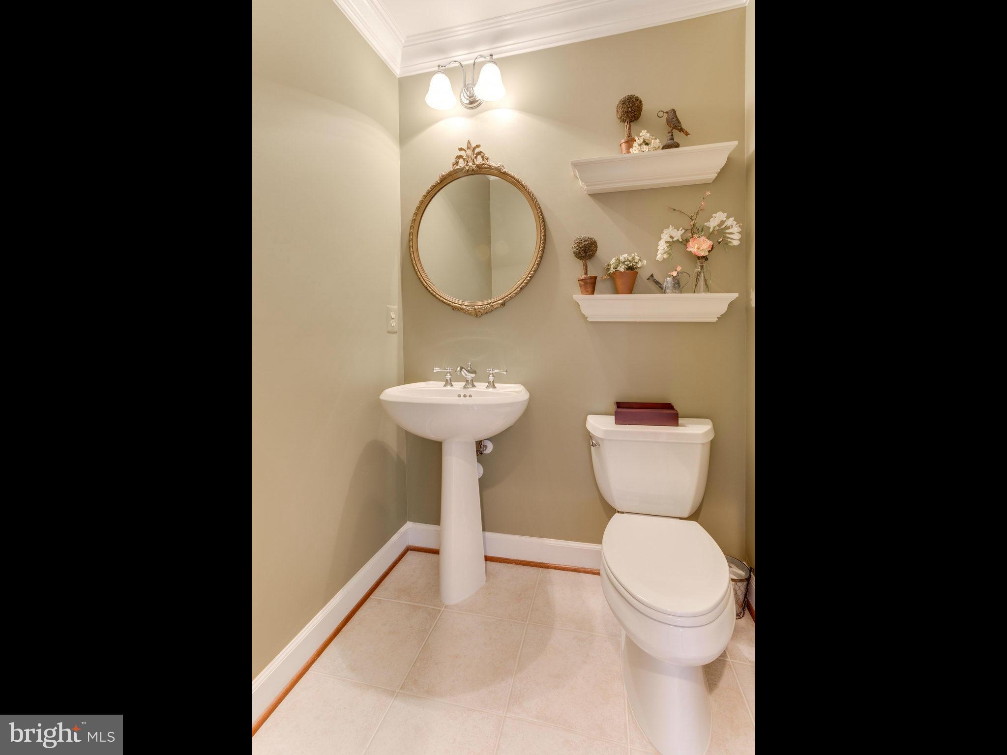 11107 Chessington Place Reston, VA 20194 - Photo 15 of 30 a bathroom with a toilet a sink and a mirror