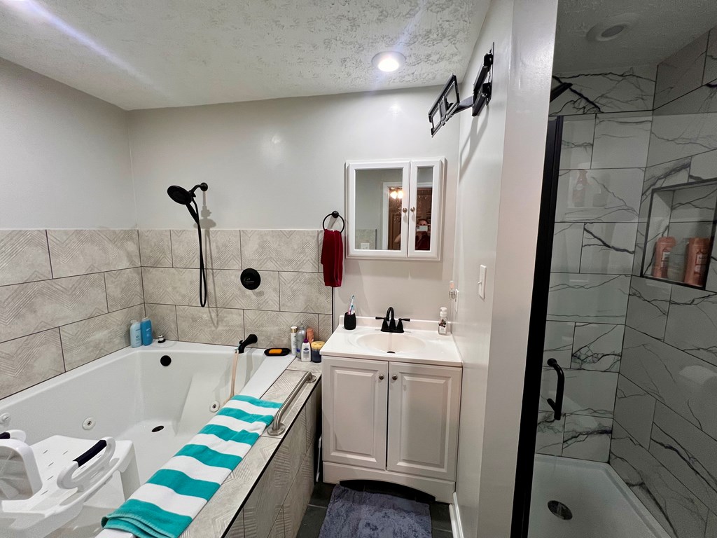263 Nightingale Drive Columbus, GA 31906 - Photo 10 of 19 a bathroom with a sink and mirror with bathtub