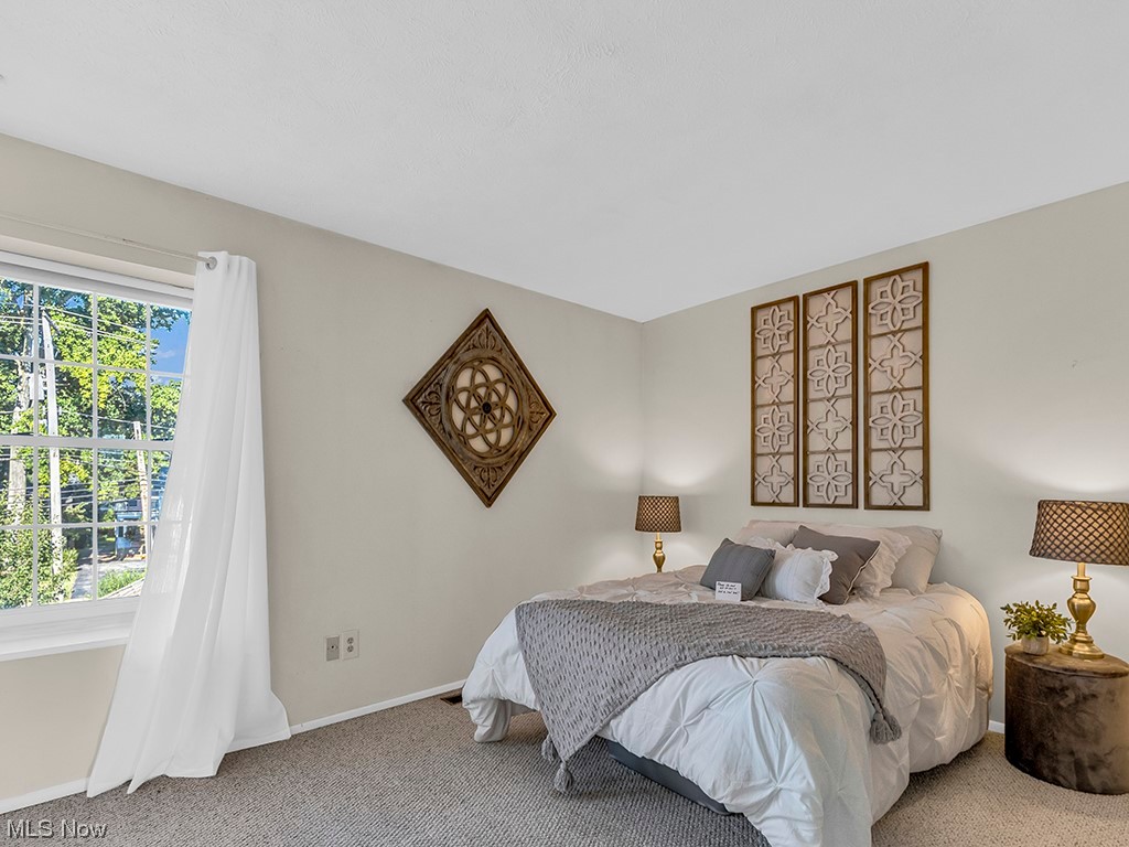 4491 Grayton Road, Unit 42 Cleveland, OH 44135 - Photo 17 of 22 Bedroom featuring multiple windows and light carpet