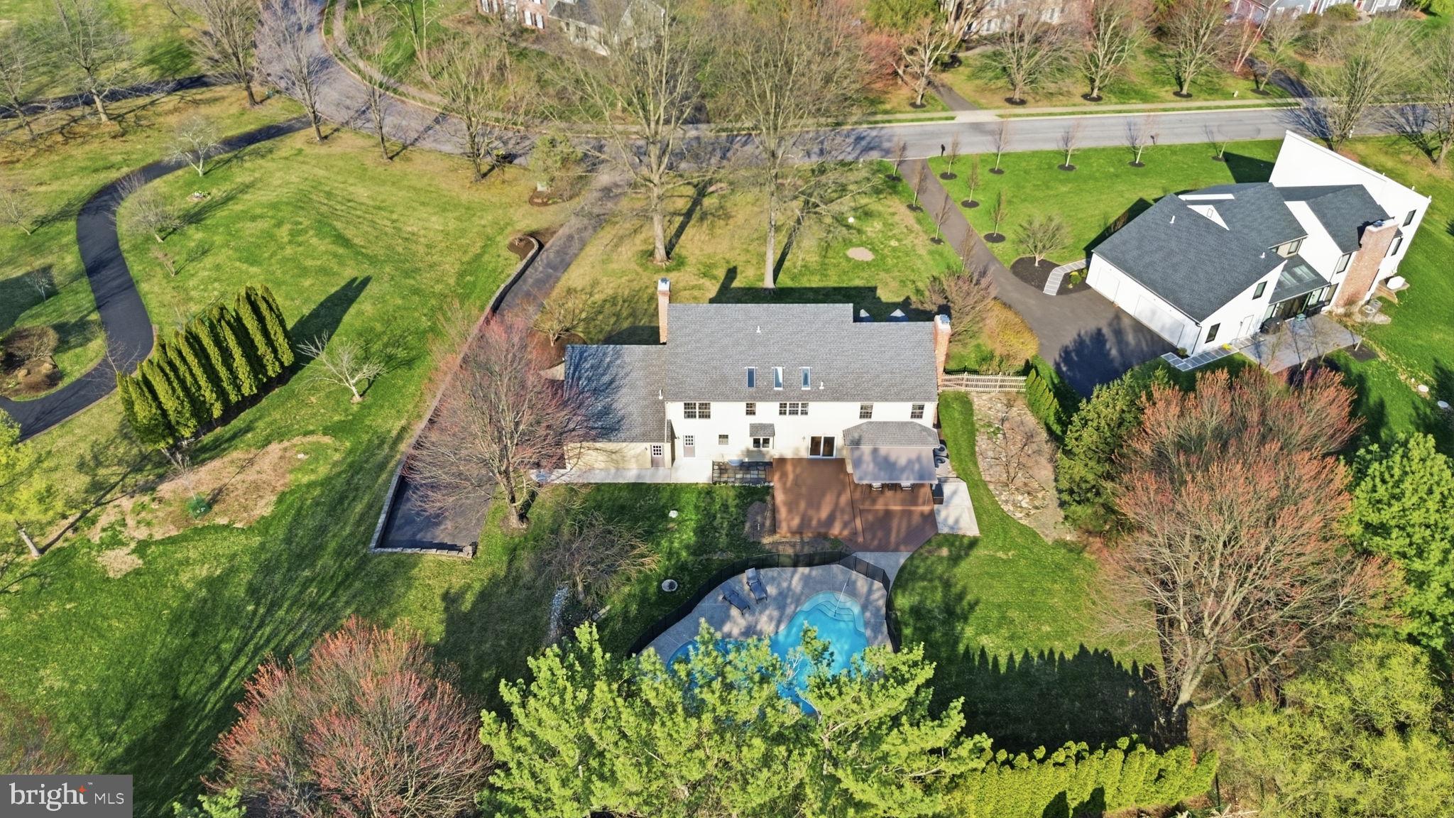2840 West Fox Chase Circle Doylestown, PA 18902 - Photo 39 of 47 an aerial view of a house with a yard