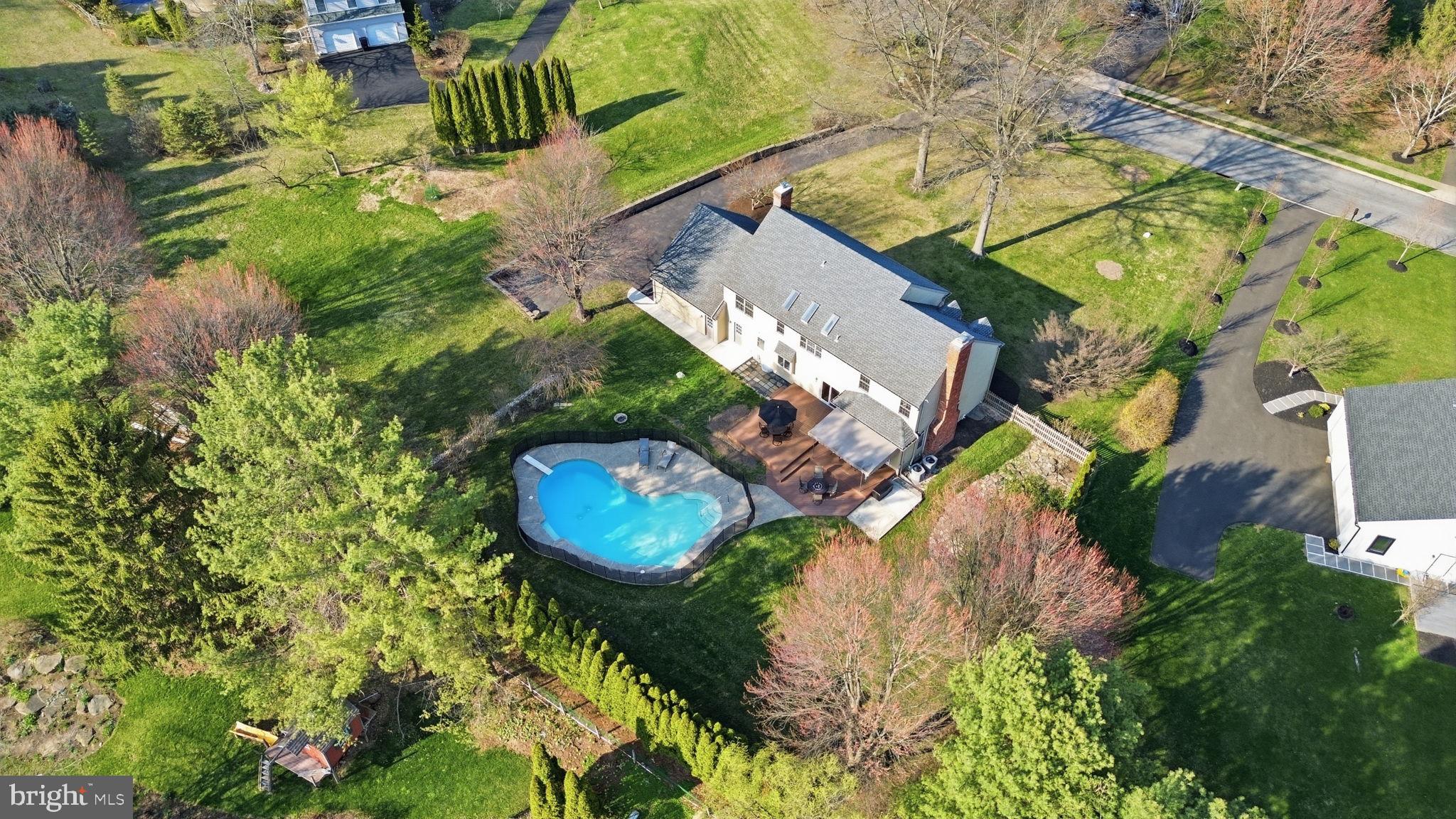 2840 West Fox Chase Circle Doylestown, PA 18902 - Photo 47 of 47 an aerial view of a house with a yard basket ball court and outdoor seating