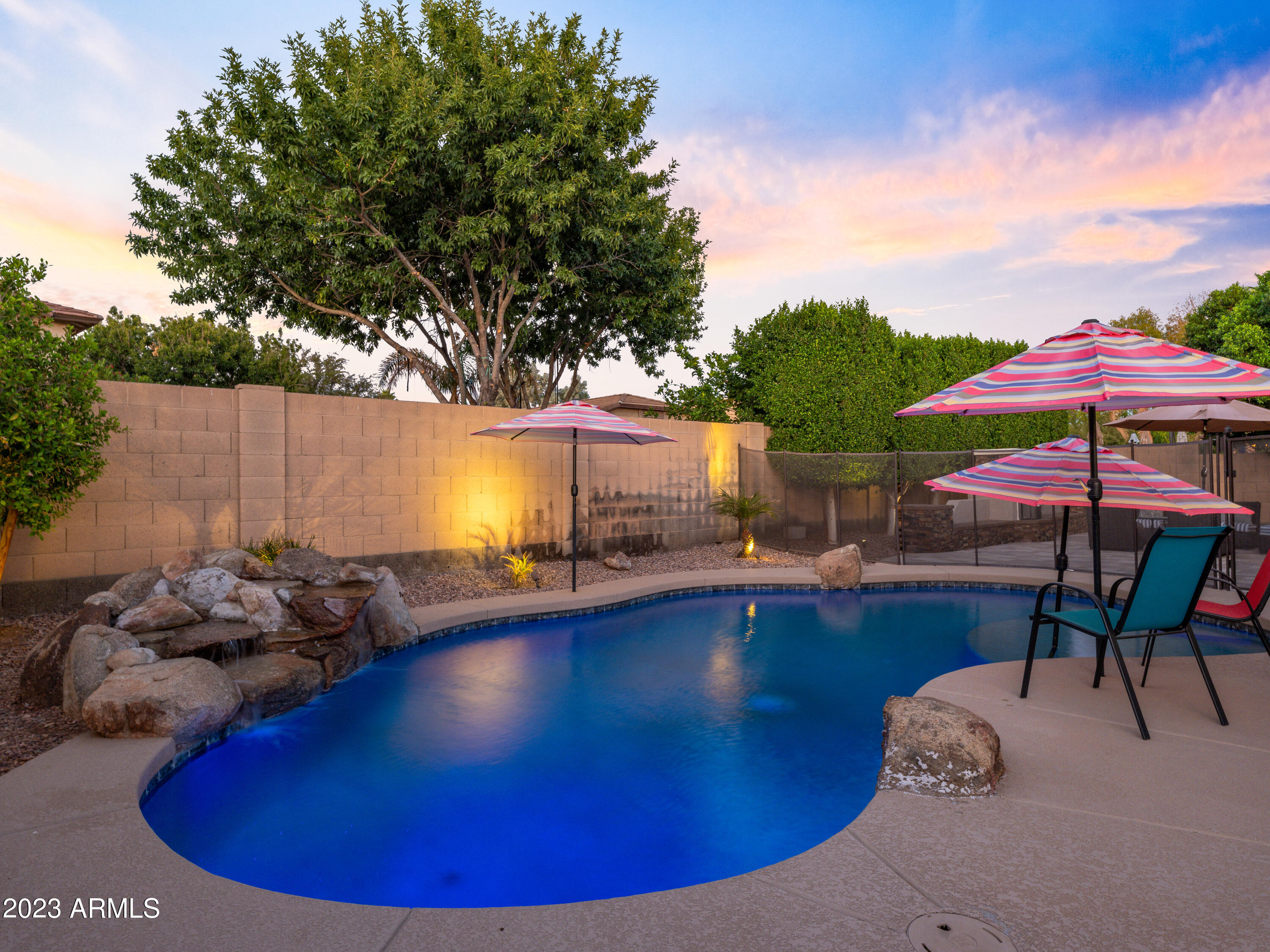 4614 East Ruffian Road Gilbert, AZ 85297 - Photo 3 of 63 New Pool with Water Feature