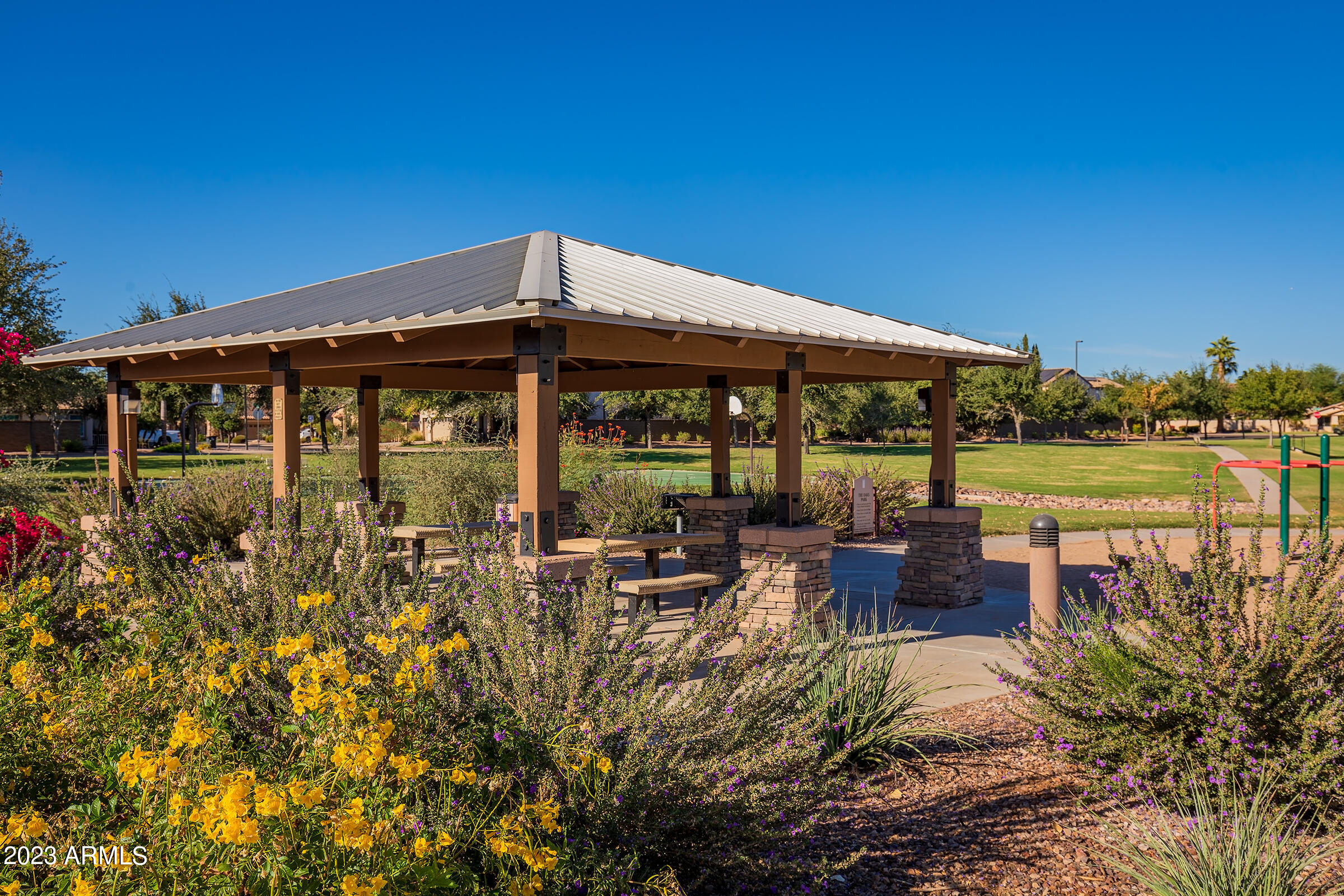 4614 East Ruffian Road Gilbert, AZ 85297 - Photo 54 of 63 Greenbelt Gazebo in The Oaks