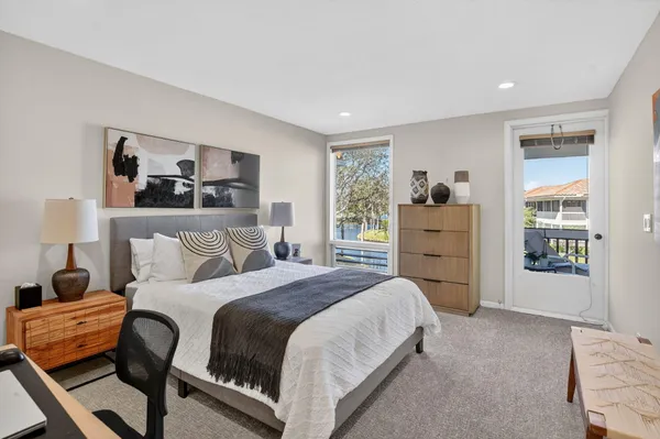 a bathroom with a double vanity sink and mirror