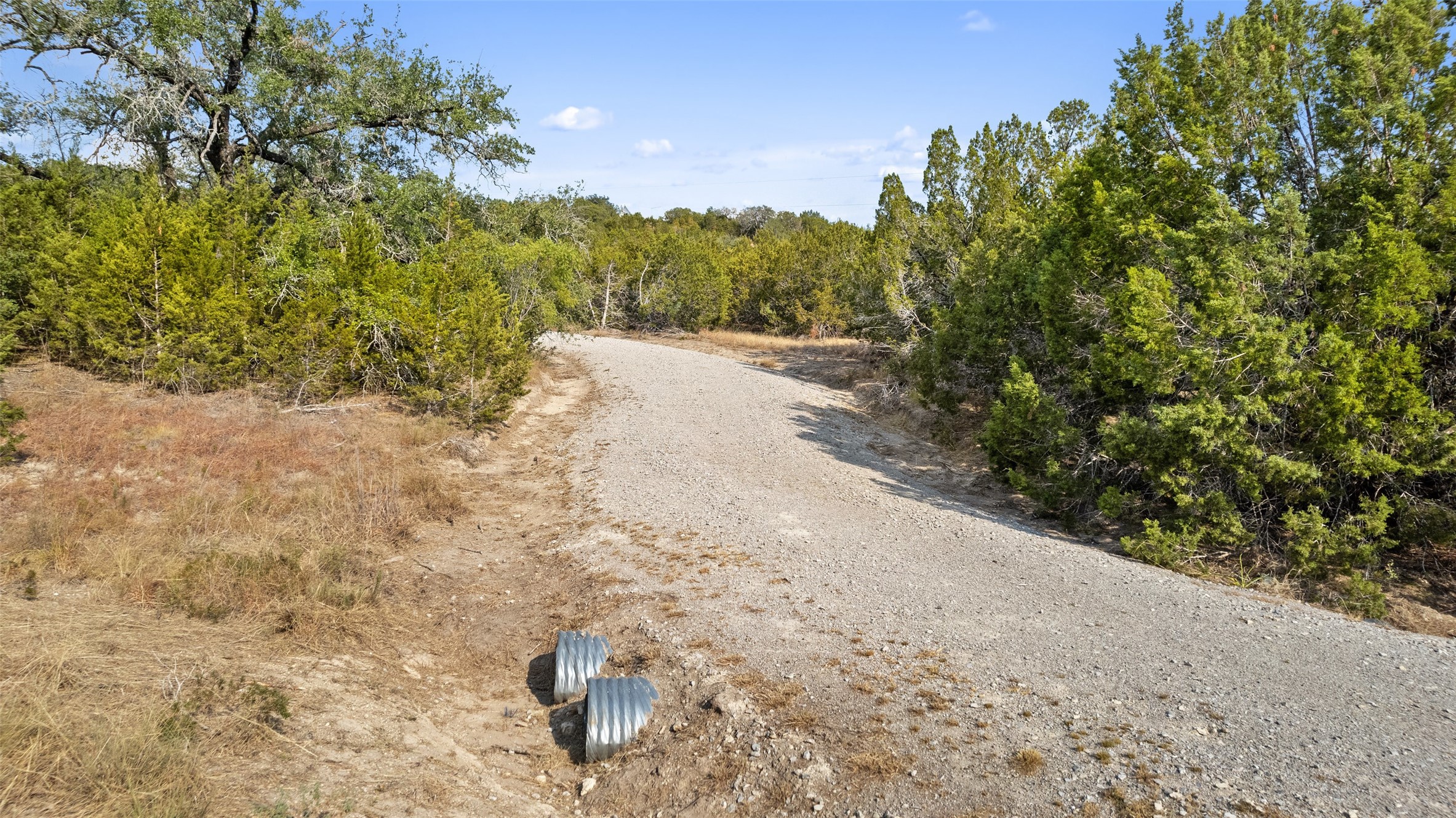340 Ranch View Road Spicewood, TX 78669 - Photo 30 of 40 a view of a dry yard with trees in the background